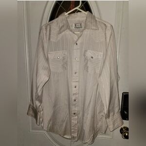 NWT  H Bar C California Ranchwear Western Pearl Snap Shirt 18-34 Vtg Men 80's